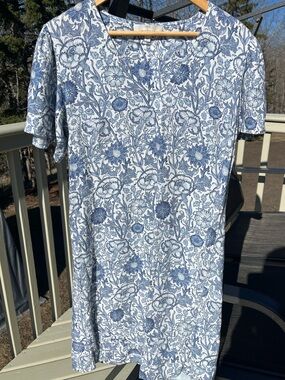 Next x Morris & Co. Linen Blend Shift Dress